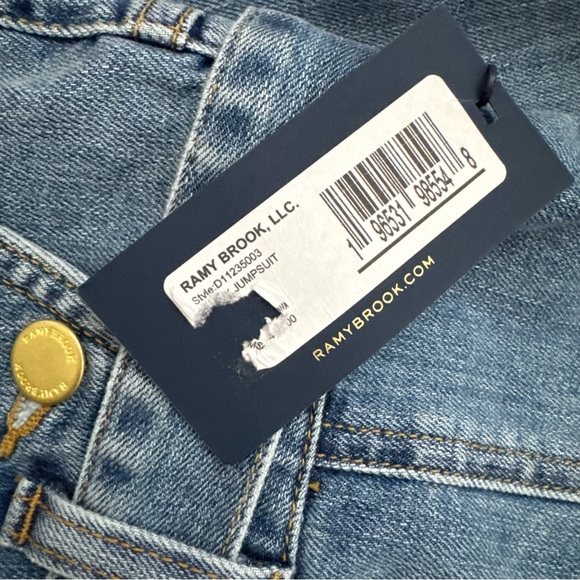 Ramy Brook Helena Denim Jumpsuit One Piece Size 29 - Picture 8 of 13